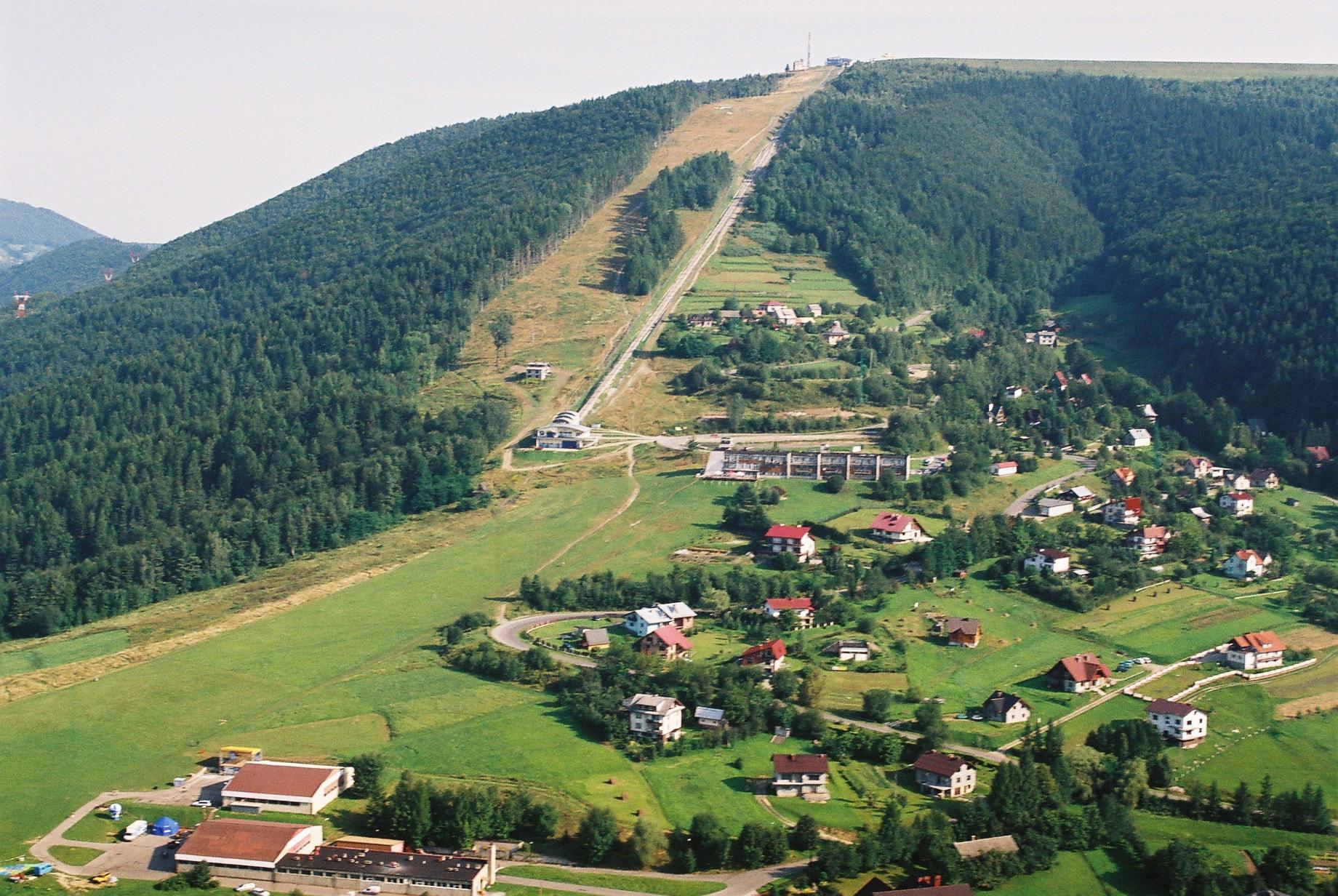 Góra Żar z kolejką szynową